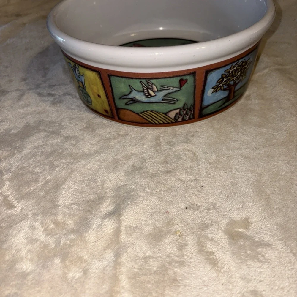 Ursula Dodge Flight of the Blue Dog Bowl for Signature 9.75
